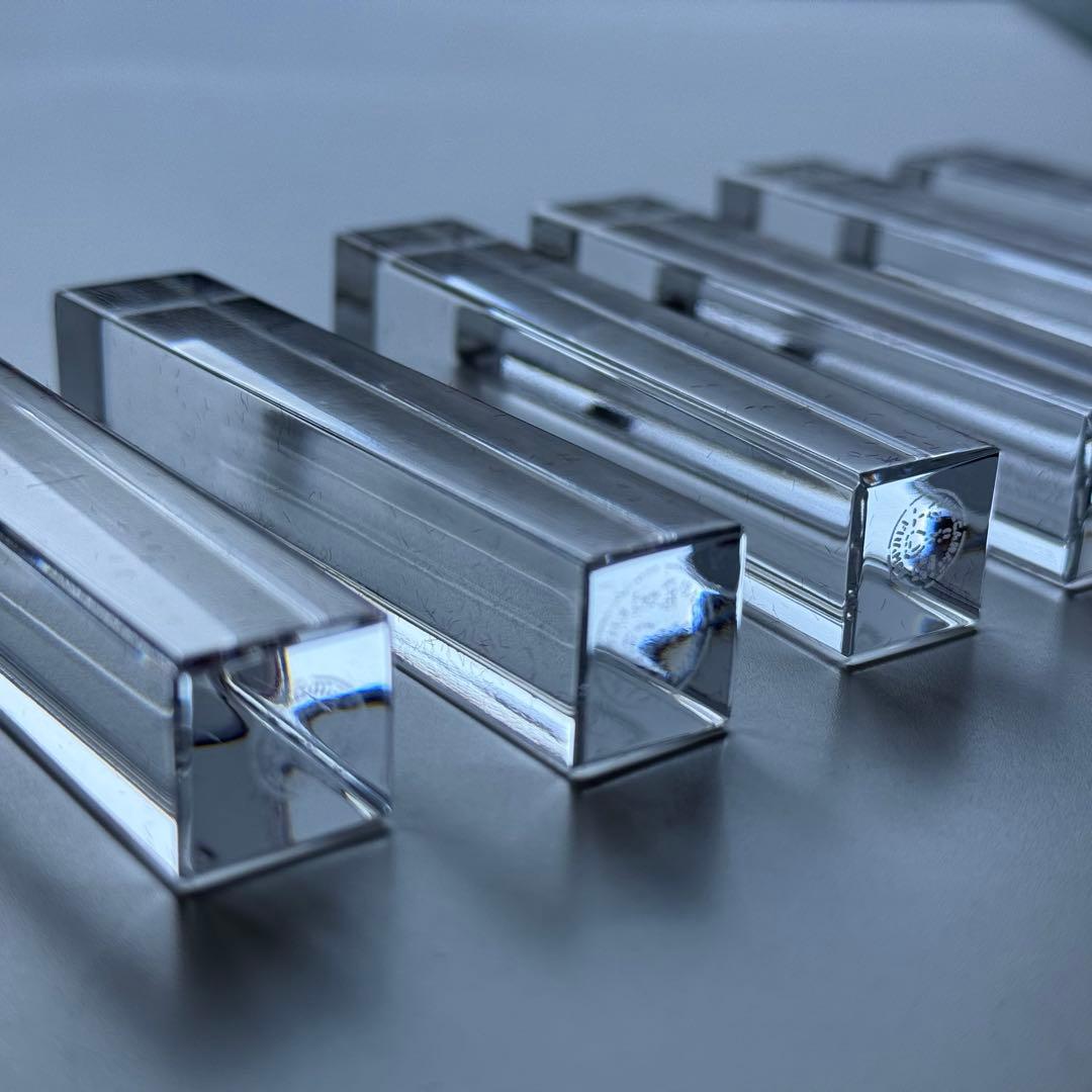 極美品♪オールドバカラ Baccaratカトラリーレスト箸置き6本☆クリスタル☆