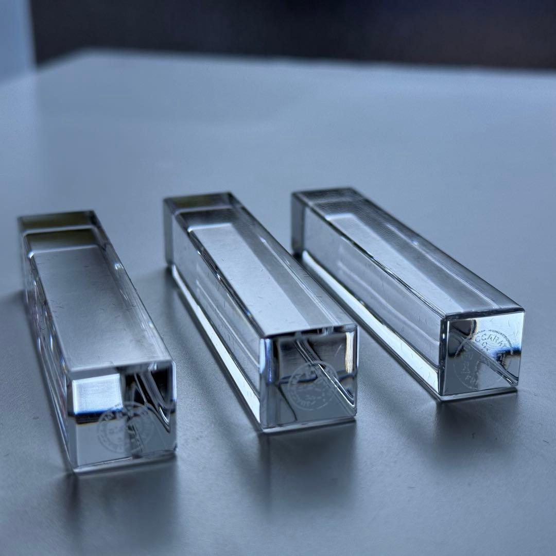 極美品♪オールドバカラ Baccaratカトラリーレスト箸置き6本☆クリスタル☆