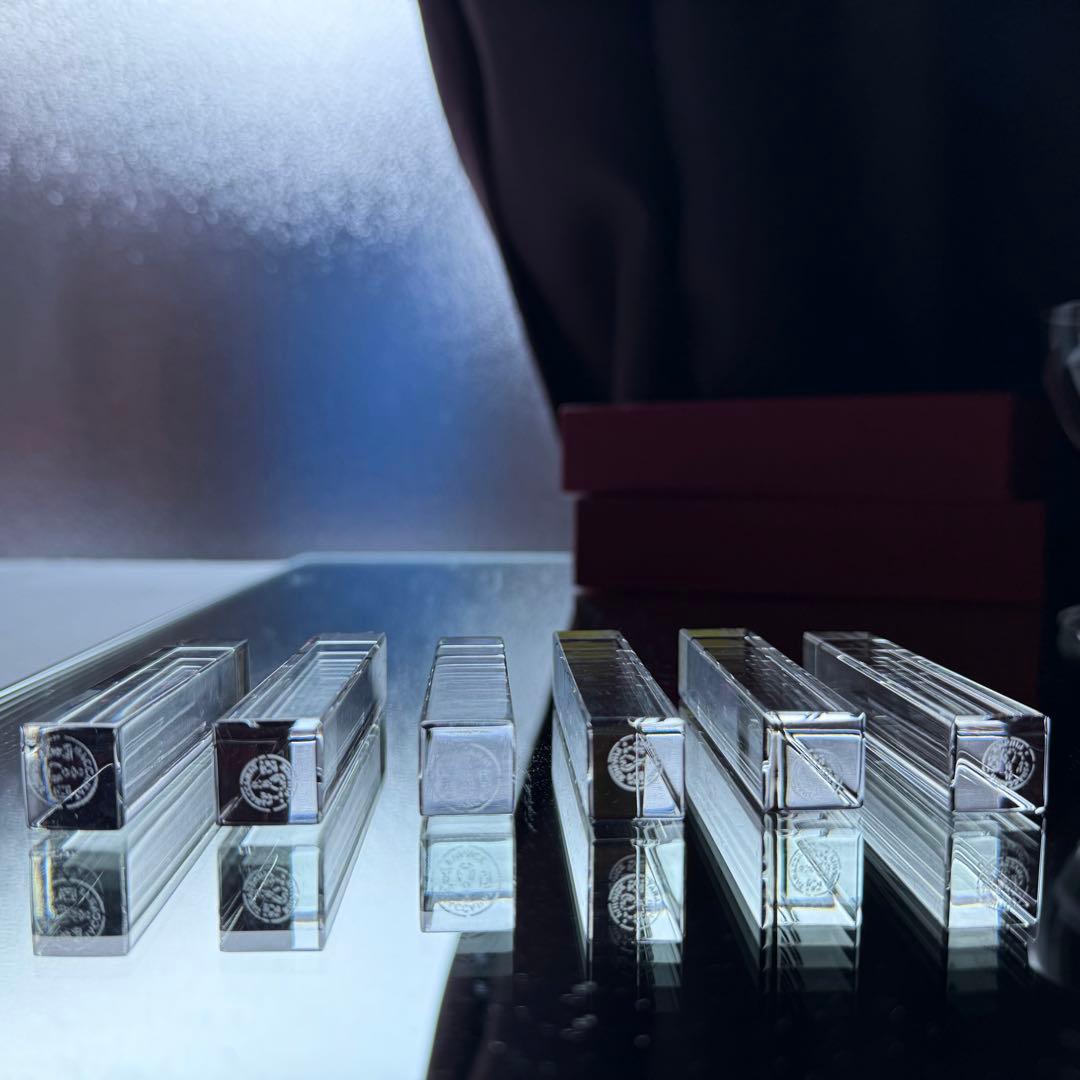 極美品♪オールドバカラ Baccaratカトラリーレスト箸置き6本☆クリスタル☆