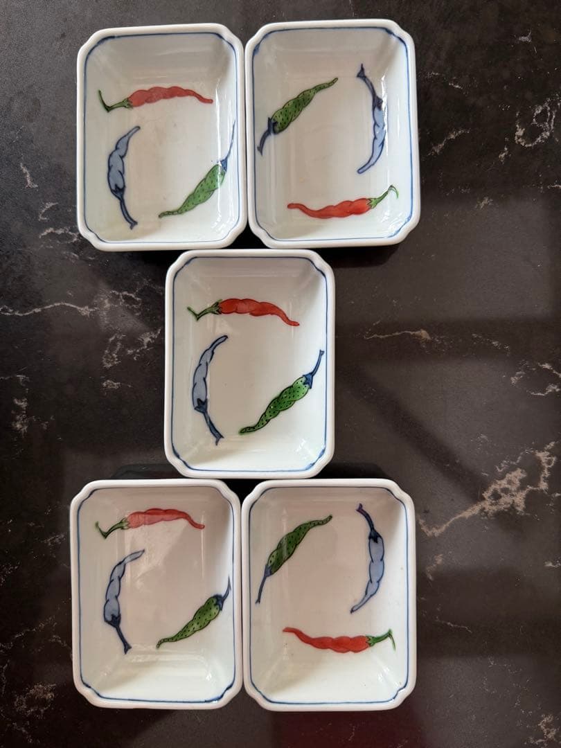 源右衛門窯 蕎麦猪口&薬味皿5客セット 一揃い 有田焼 小鉢 高級和食器