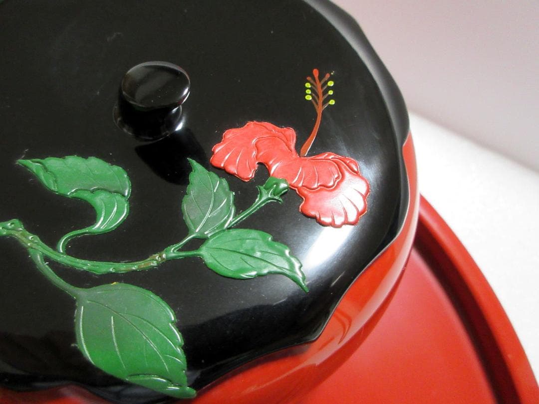 美品】琉球漆器 菓子器 銘々皿 茶托 丸盆 計12点まとめて / 沖縄伝統