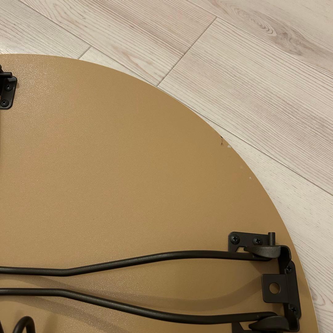 猫足　折り畳み ラウンドローテーブル