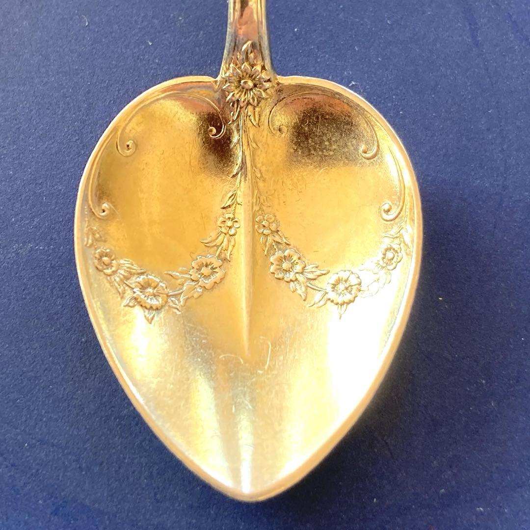 ドミニク&ハフ　純銀　鍍金　アンティーク　スプーン