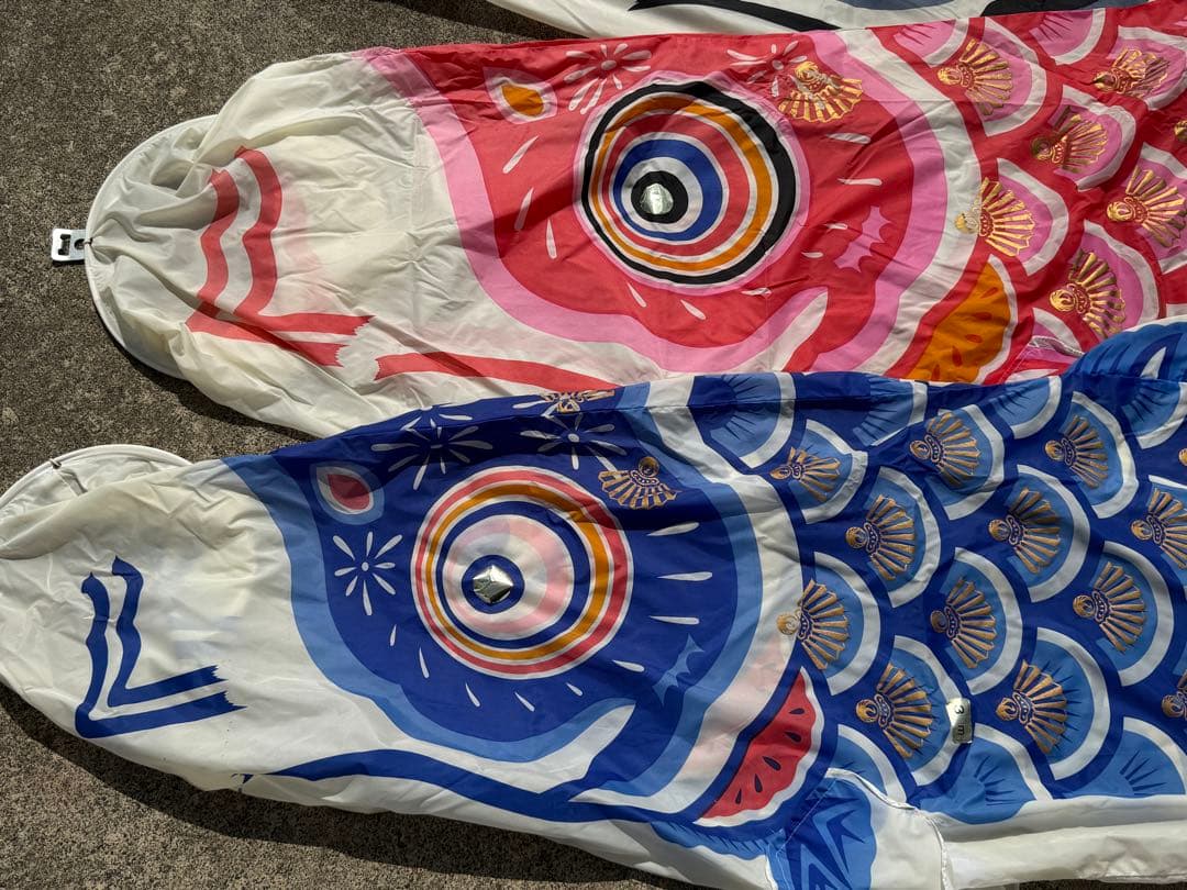 中古 鯉のぼり【C】5m 両面金太郎 こいのぼり 3色+吹流し こどもの日 節句