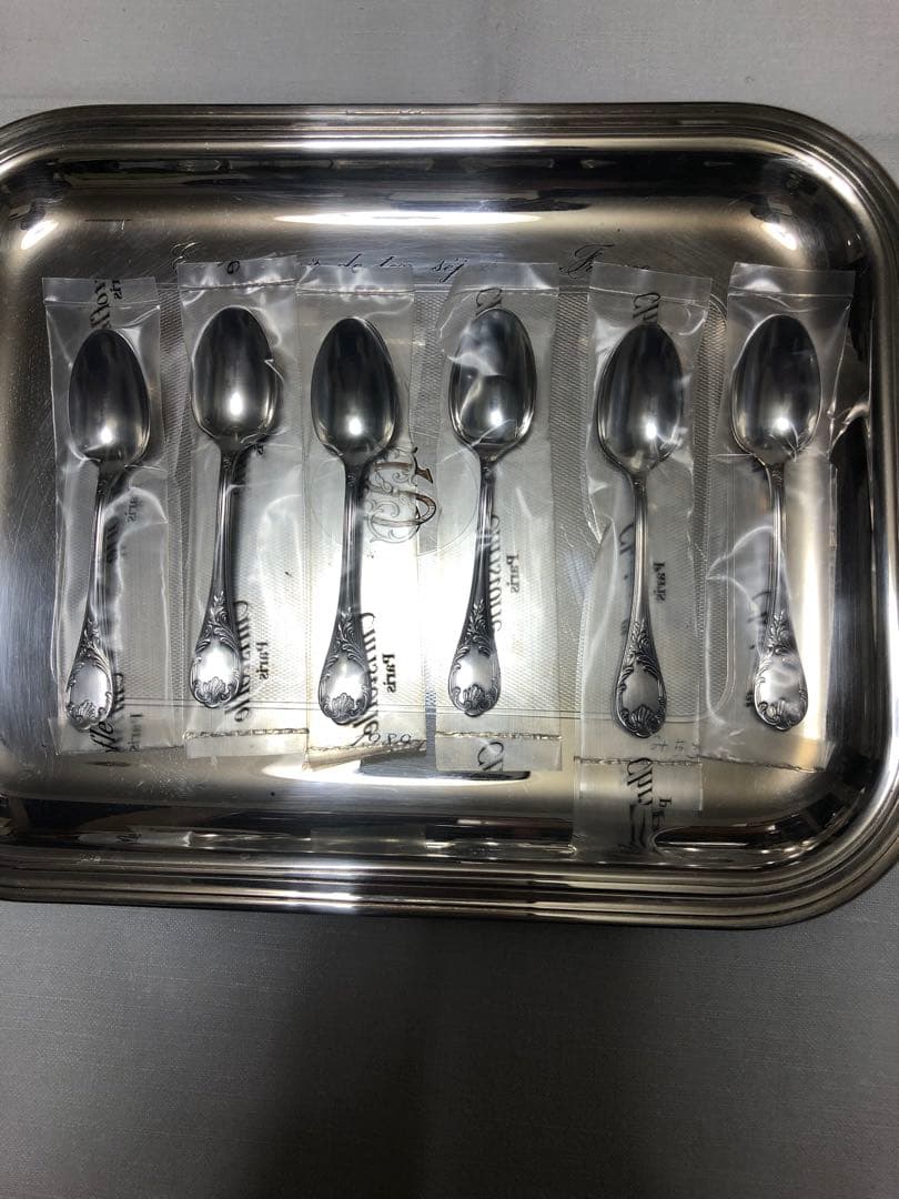 未開封クリストフルデミタススプーン　マルリー希少なマット仕上げ２本(8000円)