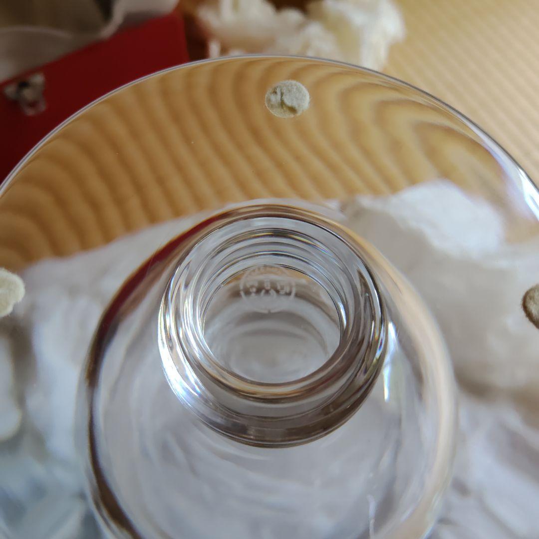 バカラ ガラス製 フラワーベース 箱付き