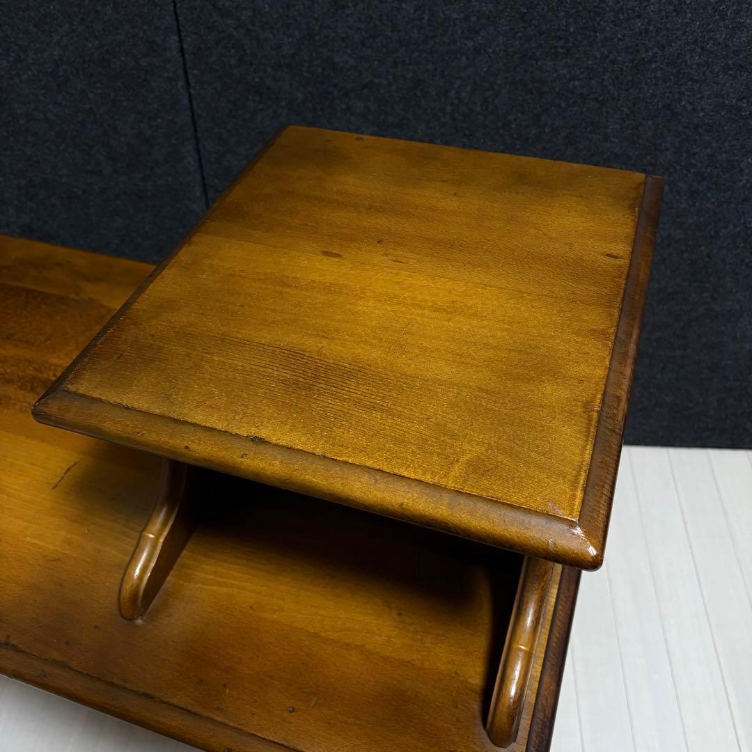 カリモク　オールドカリモク　コロニアル　テレフォンベンチ　電話台　ベンチ　花台