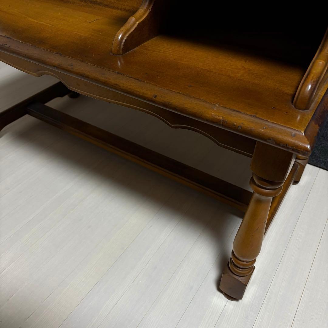 カリモク　オールドカリモク　コロニアル　テレフォンベンチ　電話台　ベンチ　花台