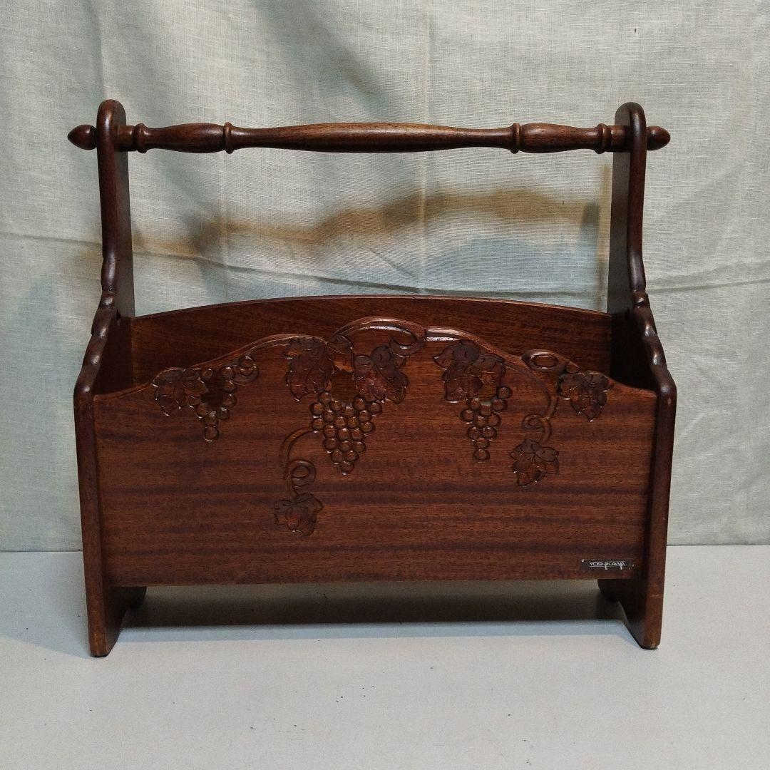 昭和の家具　葡萄(ぶどう)　　　　　　　　マガジンラック　吉川家具