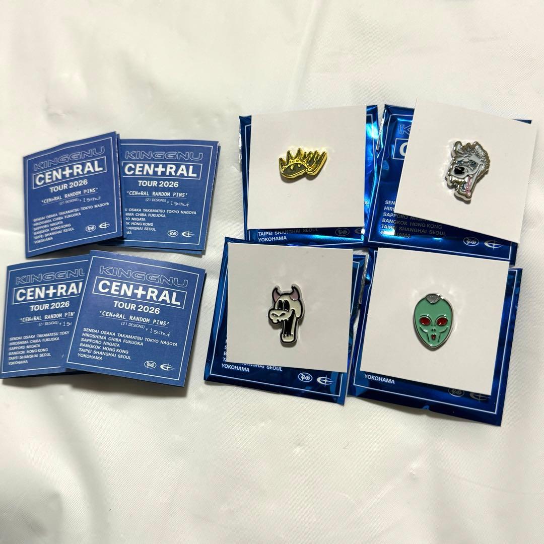 King Gnu CEN+RAL ピンズ 5,6,7,8 4個セット - メルカリ