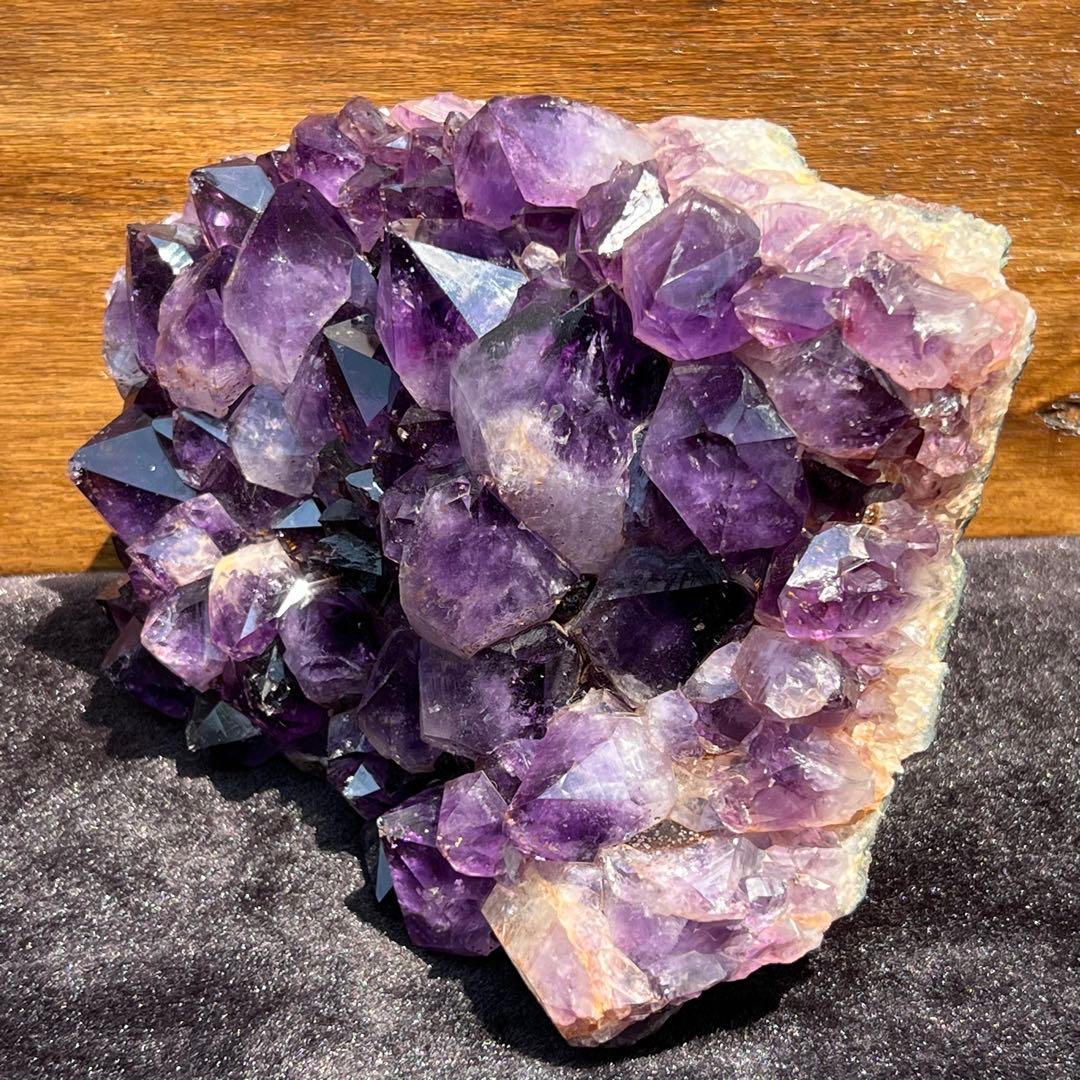 ☆特大サイズ美紫結晶☆最強浄化や魔除にも☆アメジストクラスター 天然石 原石