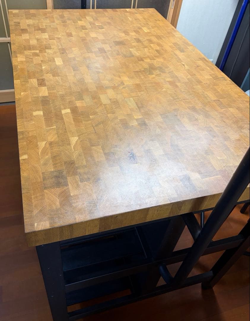 【IKEA】ヴァドホルマ アイランドキッチン ラック、イス付き　三重県名張市