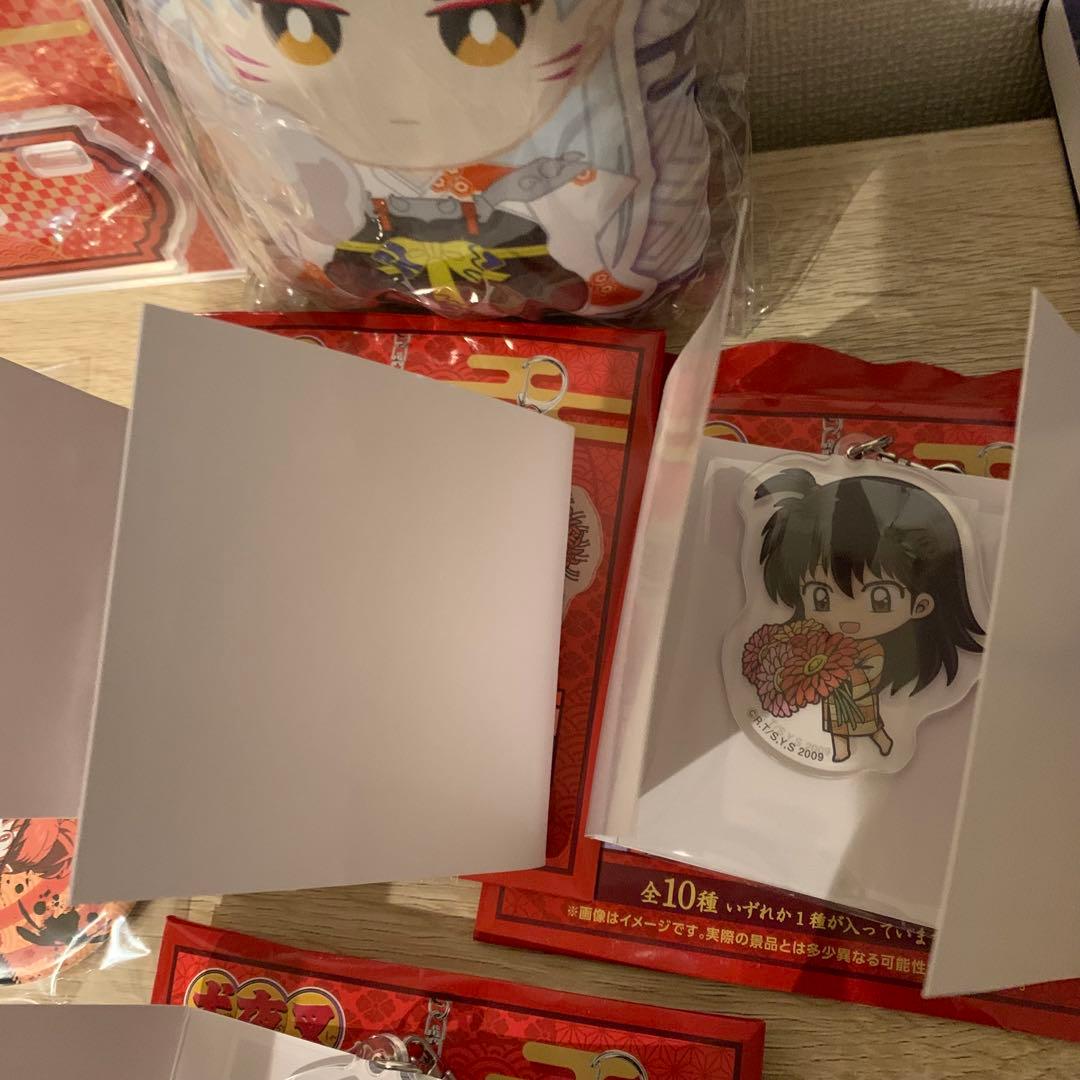 犬夜叉　殺生丸　一番くじ　くじメイト　楽天コレクション　アクリルスタンド　缶バ