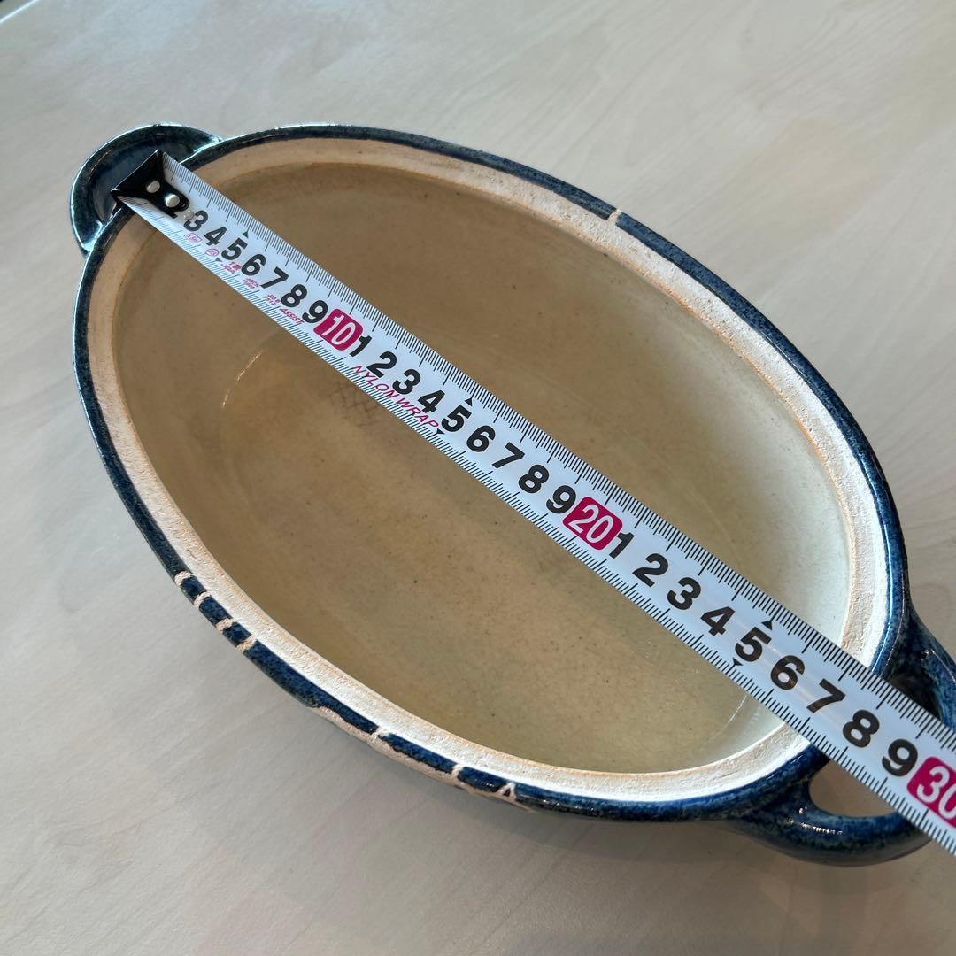 ❣️お値下げ❣️寺門広気さん✨超レア土鍋✨ブルー×ホワイト作家もの