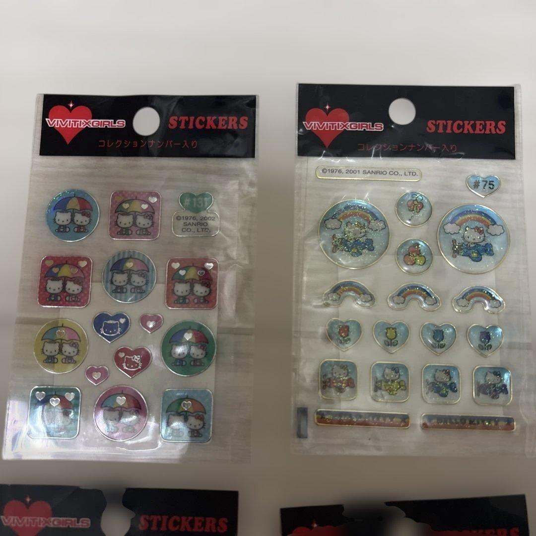 レア　vivitix girls ハローキティ 専用ケース付きシール大量セット