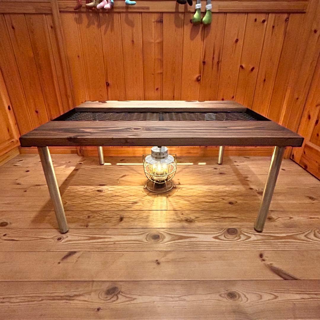 No.571 アイアンローテーブル コーヒーテーブル　リビングセンターテーブル