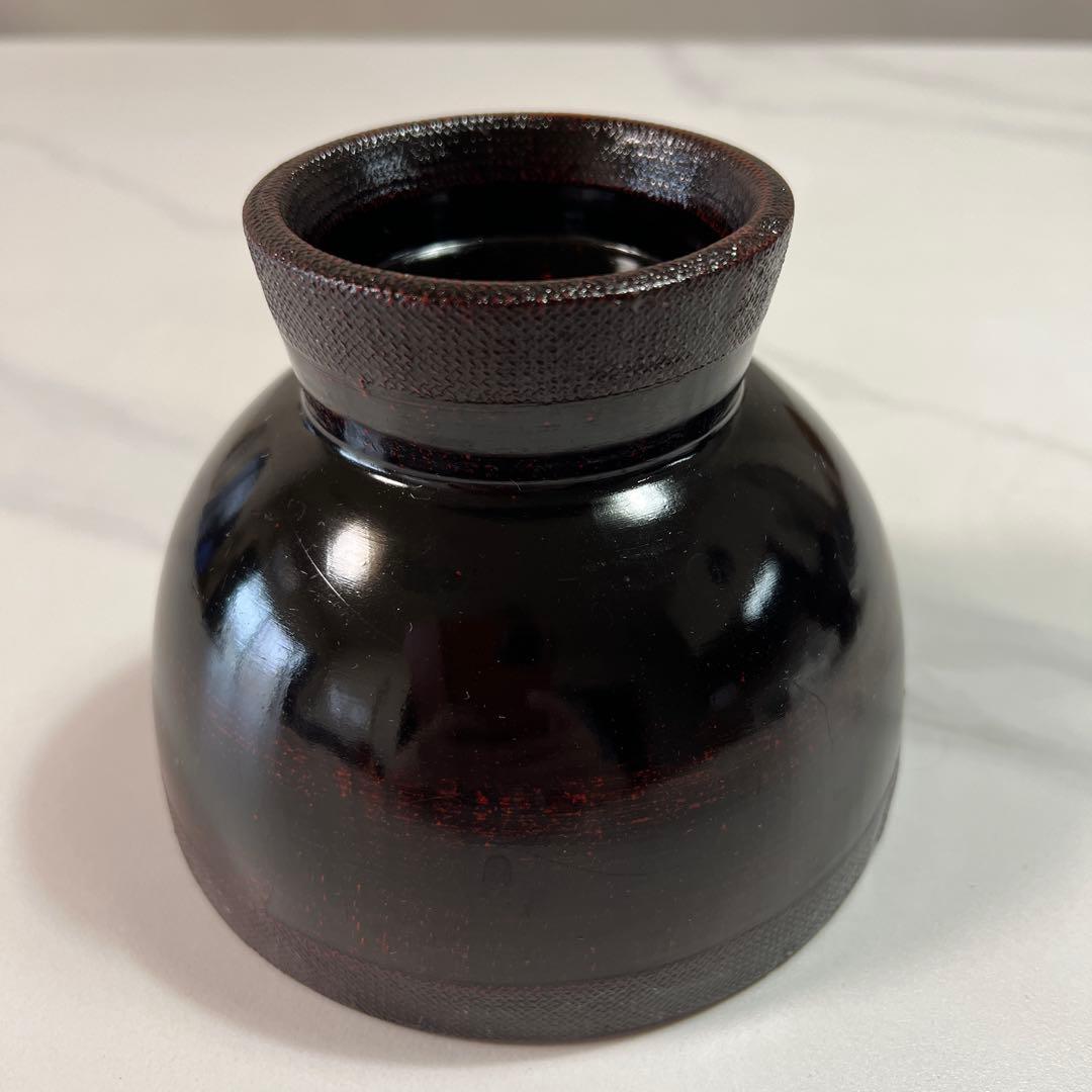 輪島塗 布着 合鹿椀 天然木 削り出し 黒漆 木製 漆塗 漆器