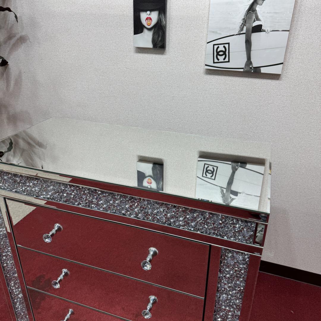 東京23区送料無料　超美品ミラー チェスト 展示ハウスで使用　未使用