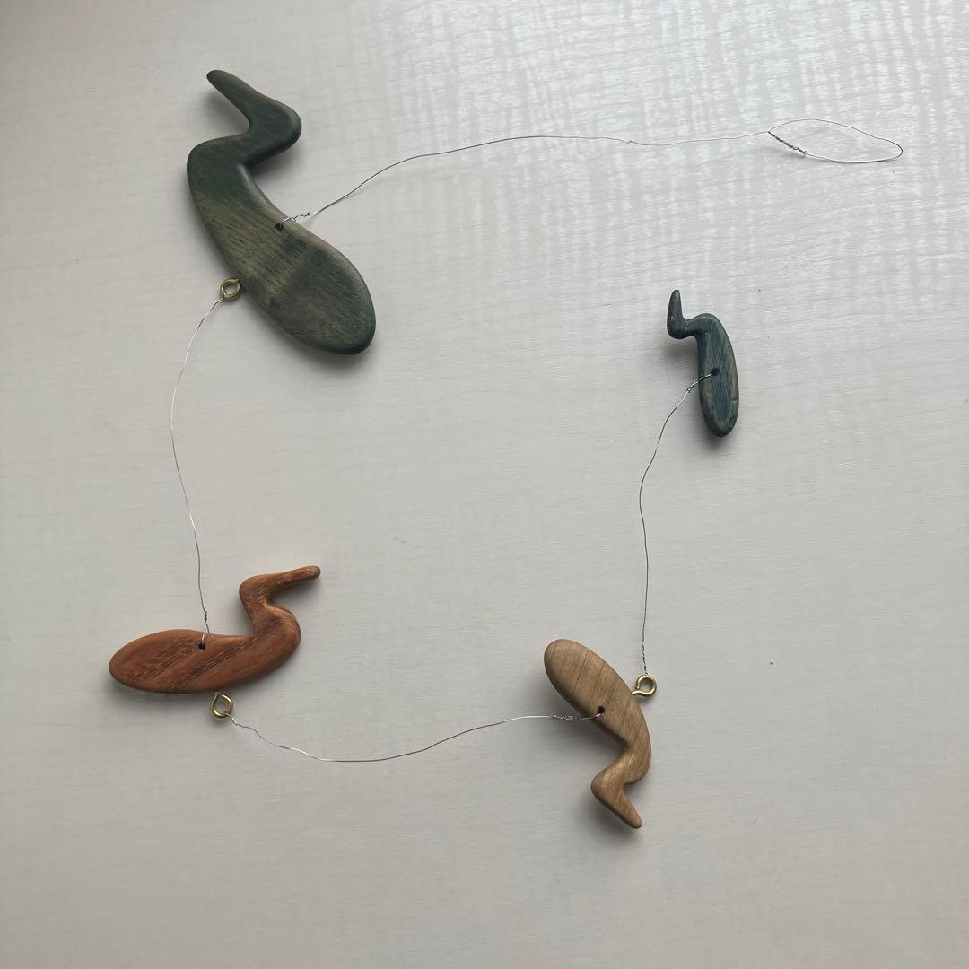 モビール CALM WARBLE DECOYS Wooden Mobile