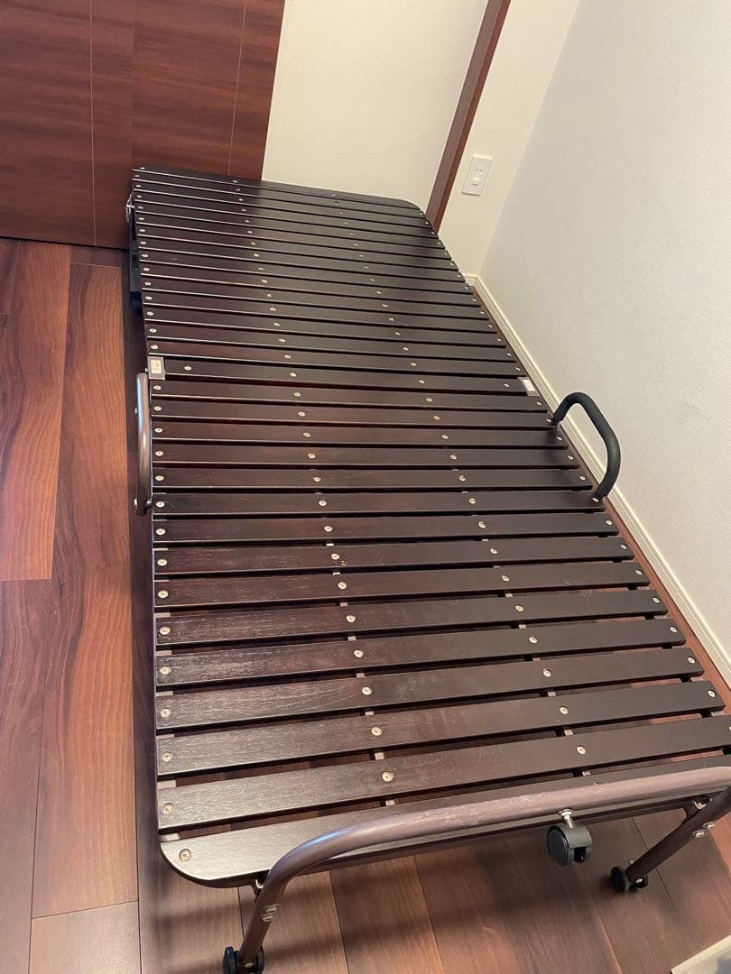 【送料込】折りたたみ桐スノコベッド BD30-77