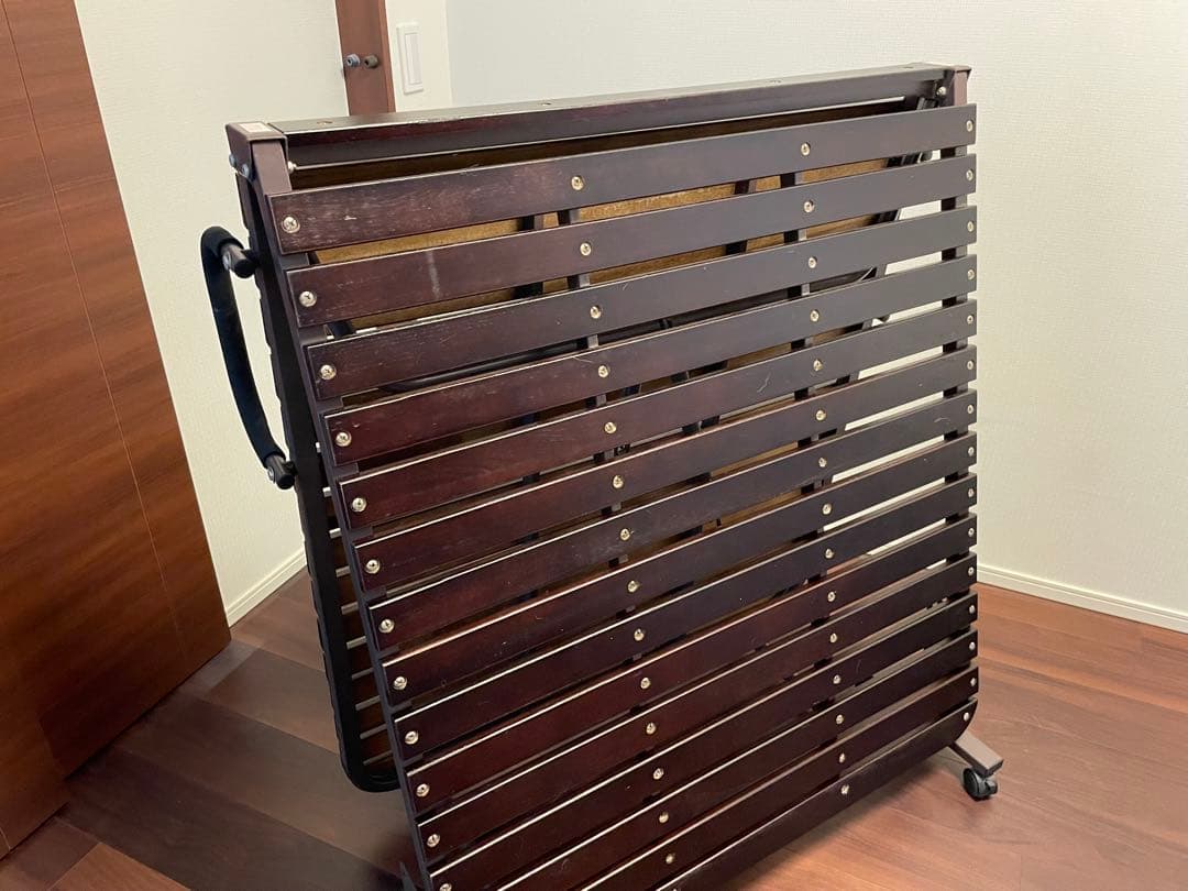 【送料込】折りたたみ桐スノコベッド BD30-77