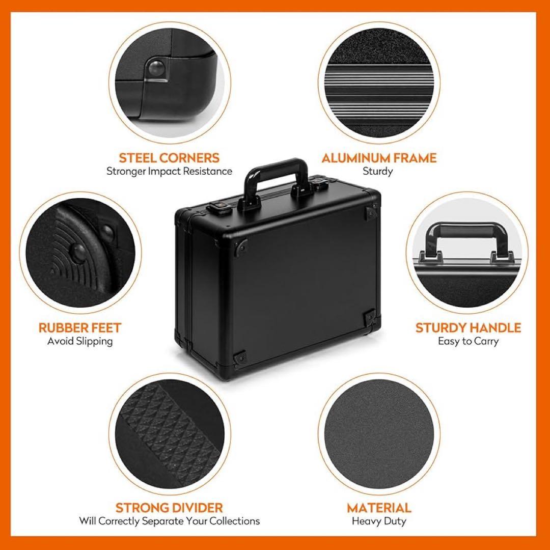 PSA 鑑定済み用 アタッシュケース ストレージボックス アルミ製 3