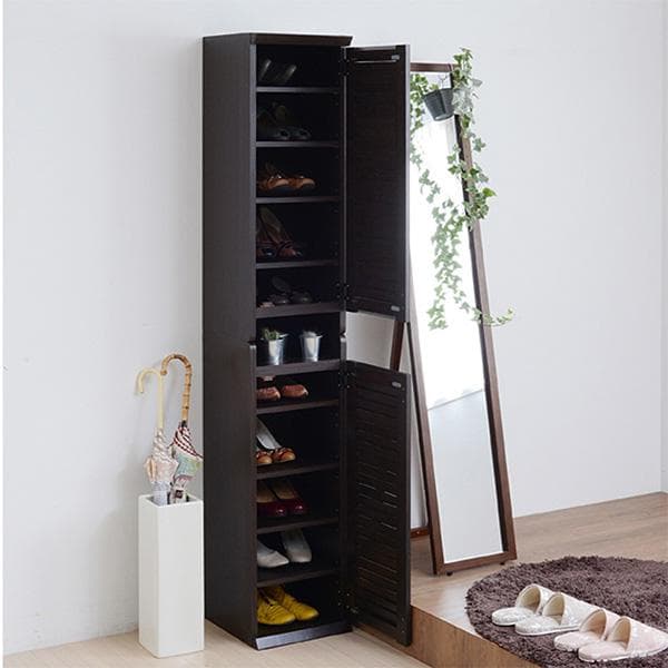 31.5㎝幅 開店記念セール！！ シューズボックス ルーバー扉付き