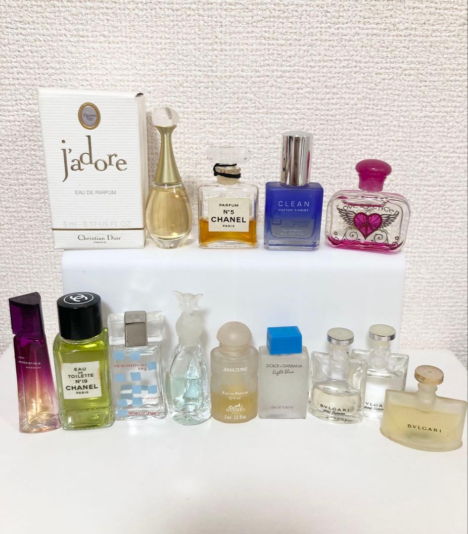 ♡ミニ香水13点まとめ シャネル エルメス ブルガリ ディオール他