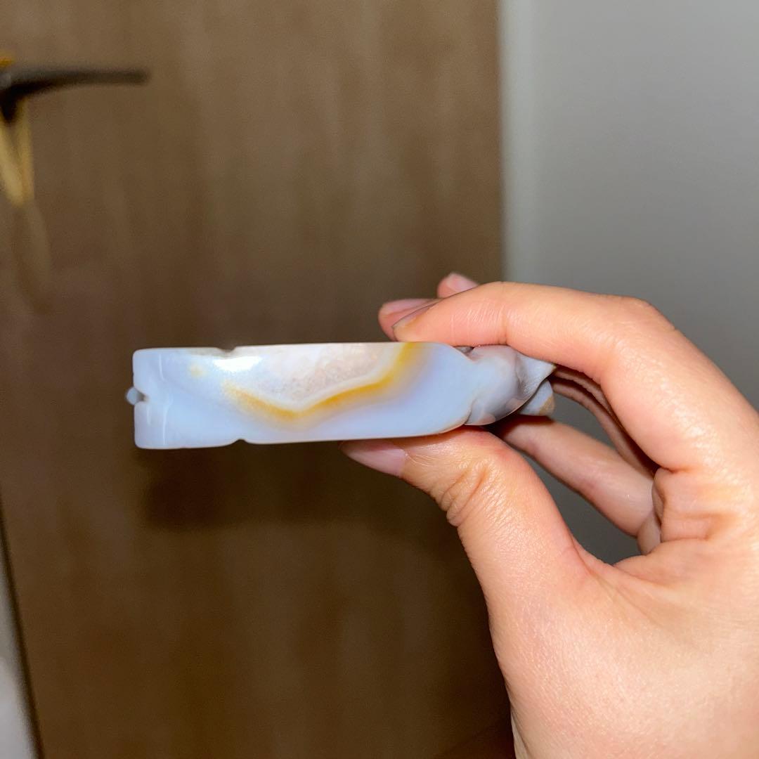 高品質 九尾 狐 瑪瑙 ドゥルージー 結晶 天然石