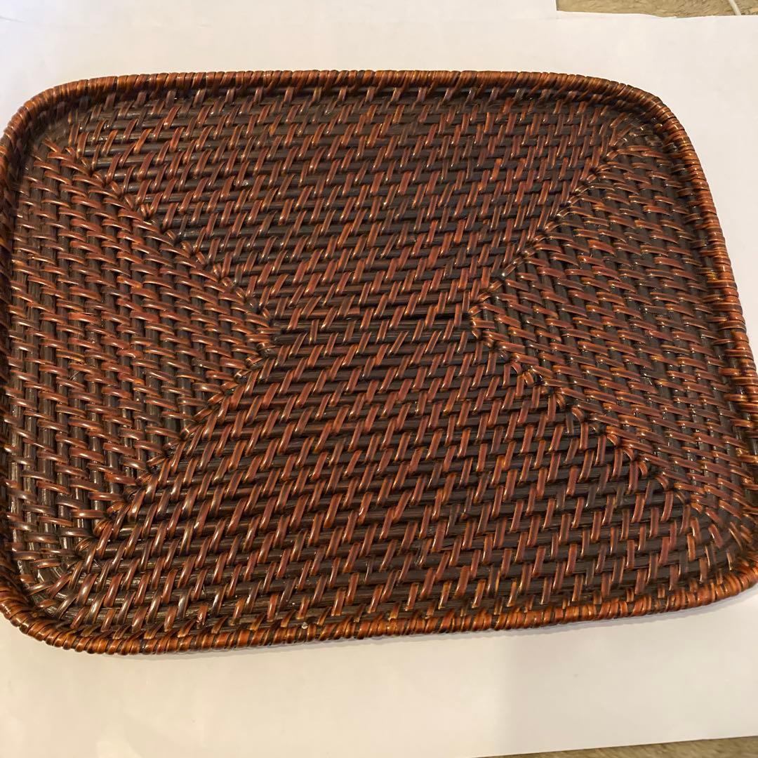 らんたい漆器天然素材の長方形盆