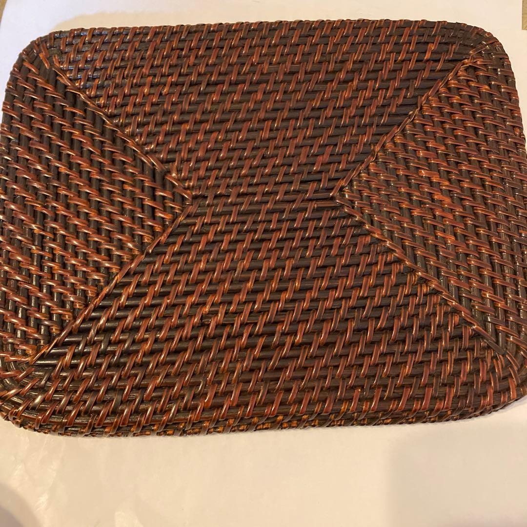 らんたい漆器天然素材の長方形盆