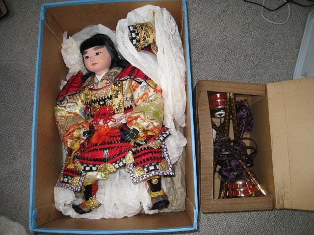 ☆ 五月人形　☆ 若武者飾り　☆ 付属品付き　☆　菊水作