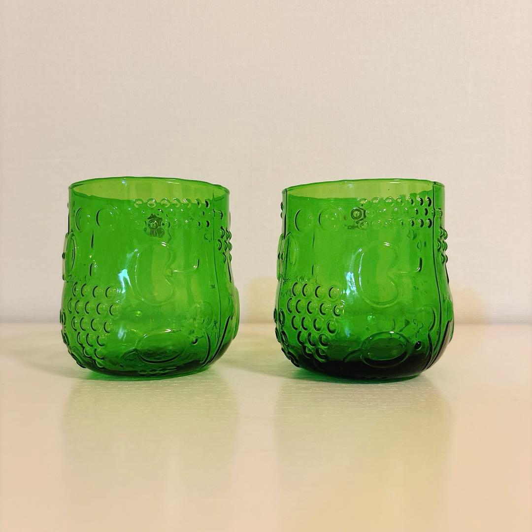 新品未使用品】イッタラ フルッタタンブラーグリーンペア（フルッタ柄