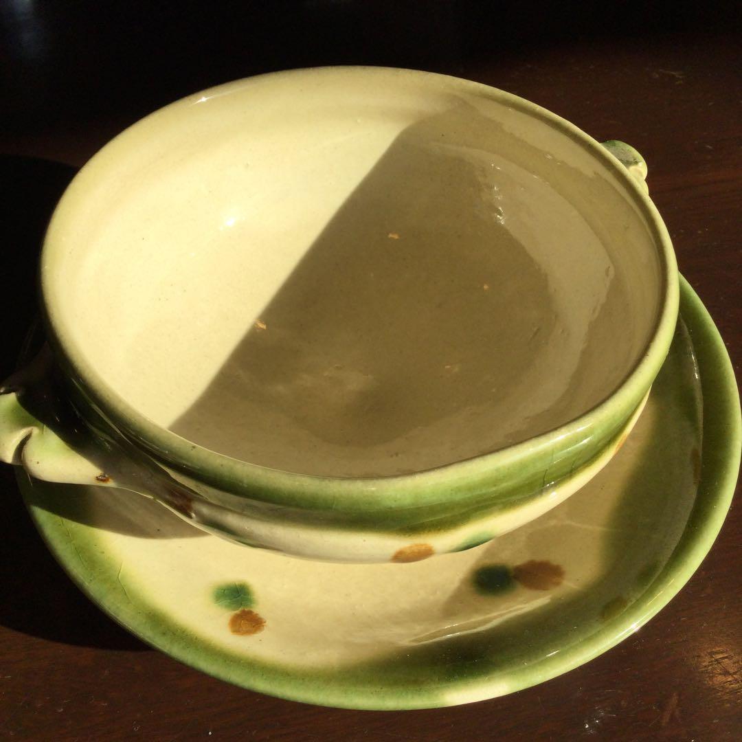 土屋典保　シチューボウル&ソーサー　新品未使用　2客　美品