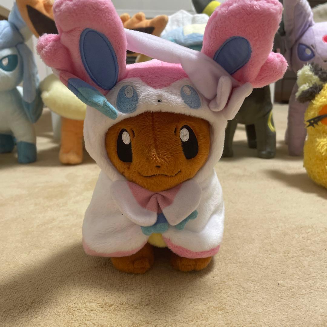 イーブイ ポンチョ ぬいぐるみ 8体 セット ブイズ