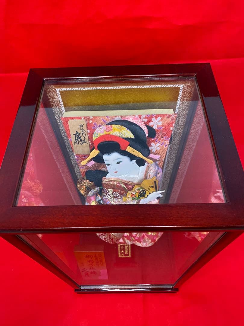 東京久月　羽子板　ガラスケース１３号・間口約２５×奥行約２３×高さ約４８㎝