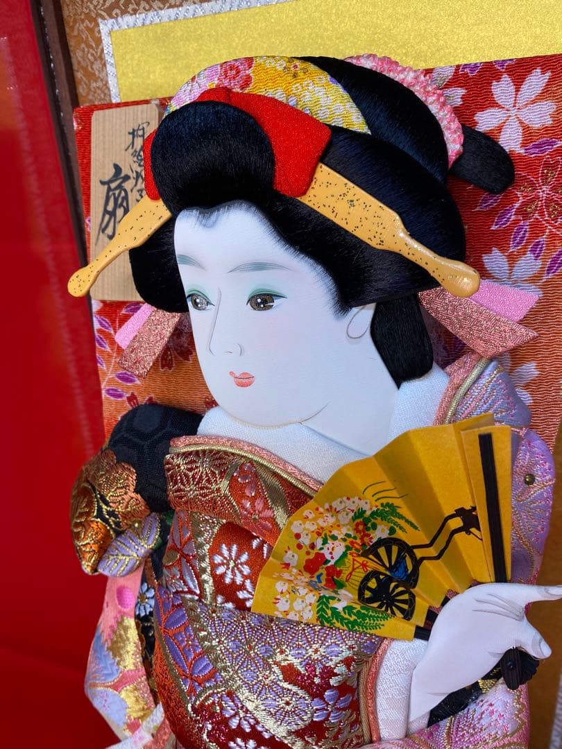 東京久月　羽子板　ガラスケース１３号・間口約２５×奥行約２３×高さ約４８㎝