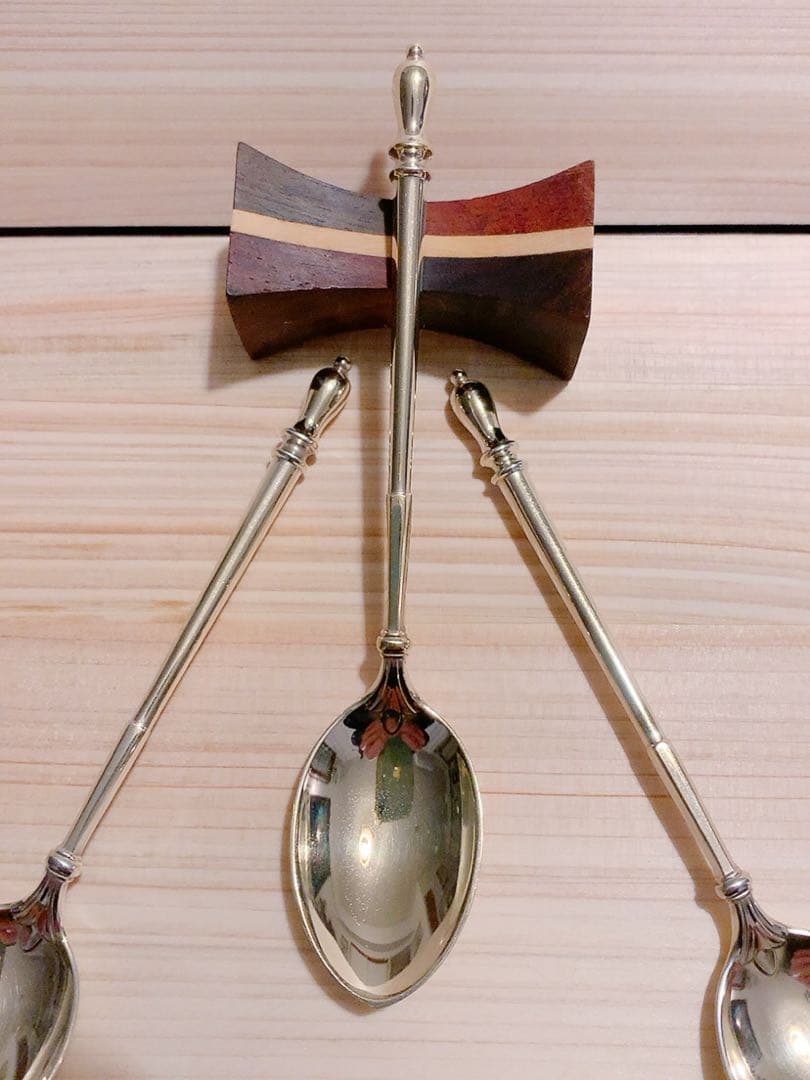 W&S Sorensen・デンマーク、純銀925Sモカ・スプーン: ヴィンテージ