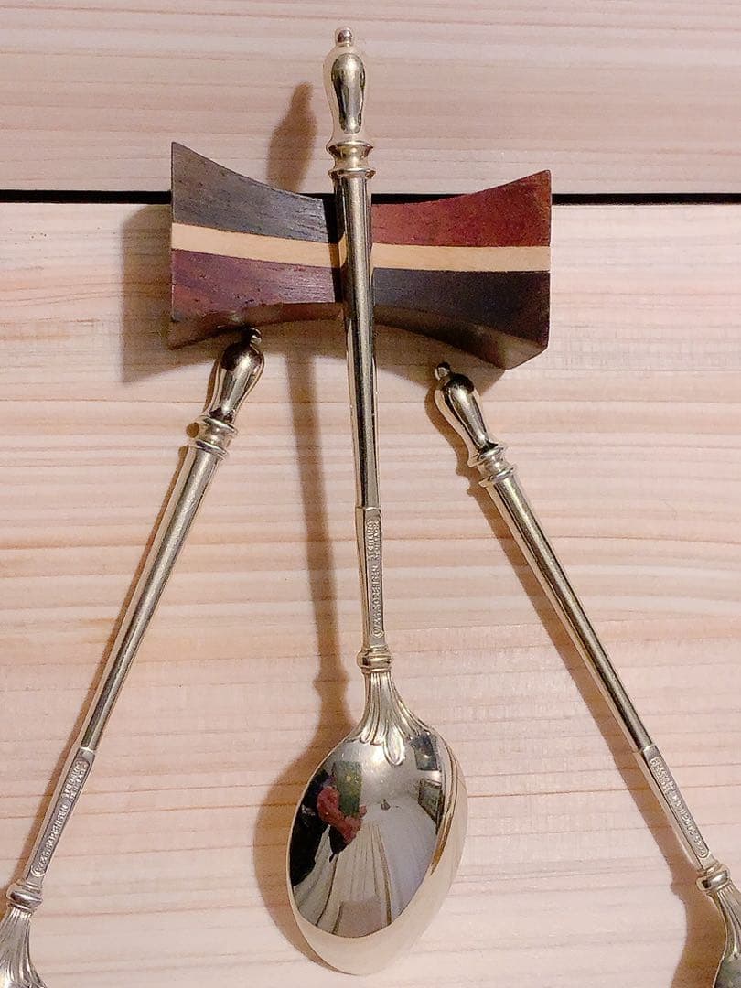 W&S Sorensen・デンマーク、純銀925Sモカ・スプーン: ヴィンテージ