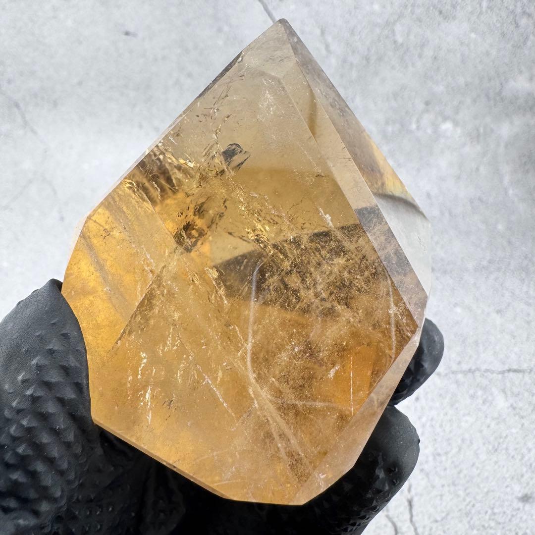 G-175天然シトリンフリーカット原石　天然石　パワーストーン