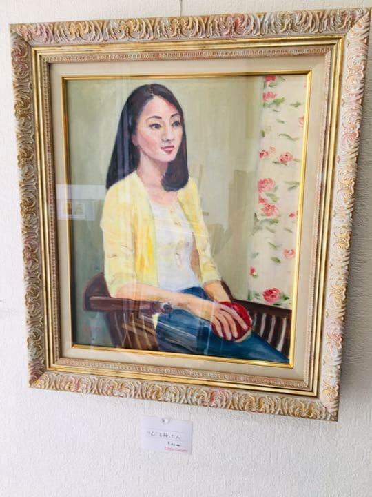 りんごを持った人F8油彩画 リンゴ 油彩画 森田和昌 | nuancebeans