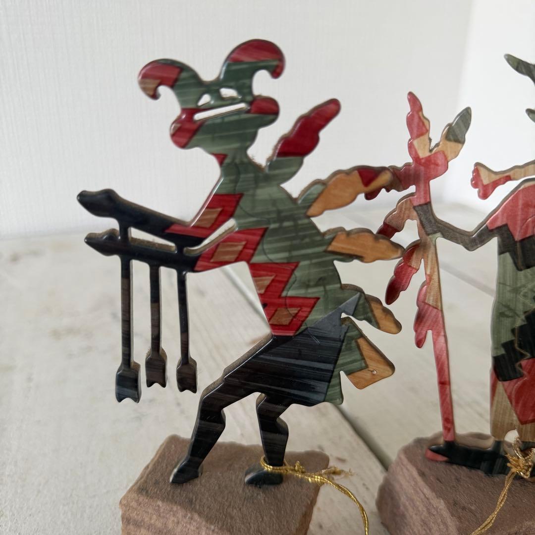 LAZART社　ホピ族　ヴィンテージフィギュア２体