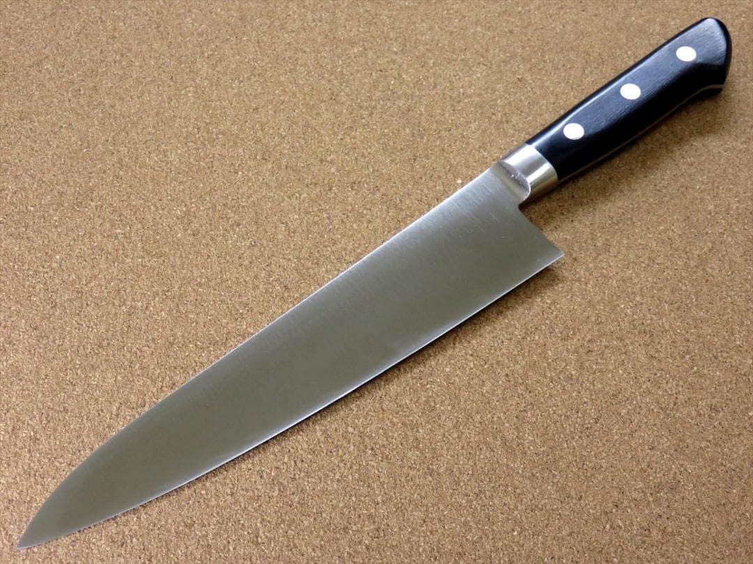 関の刃物 牛刀 210mm V金1号 ステンレス系高炭素鋼 プロ仕様 両刃包丁