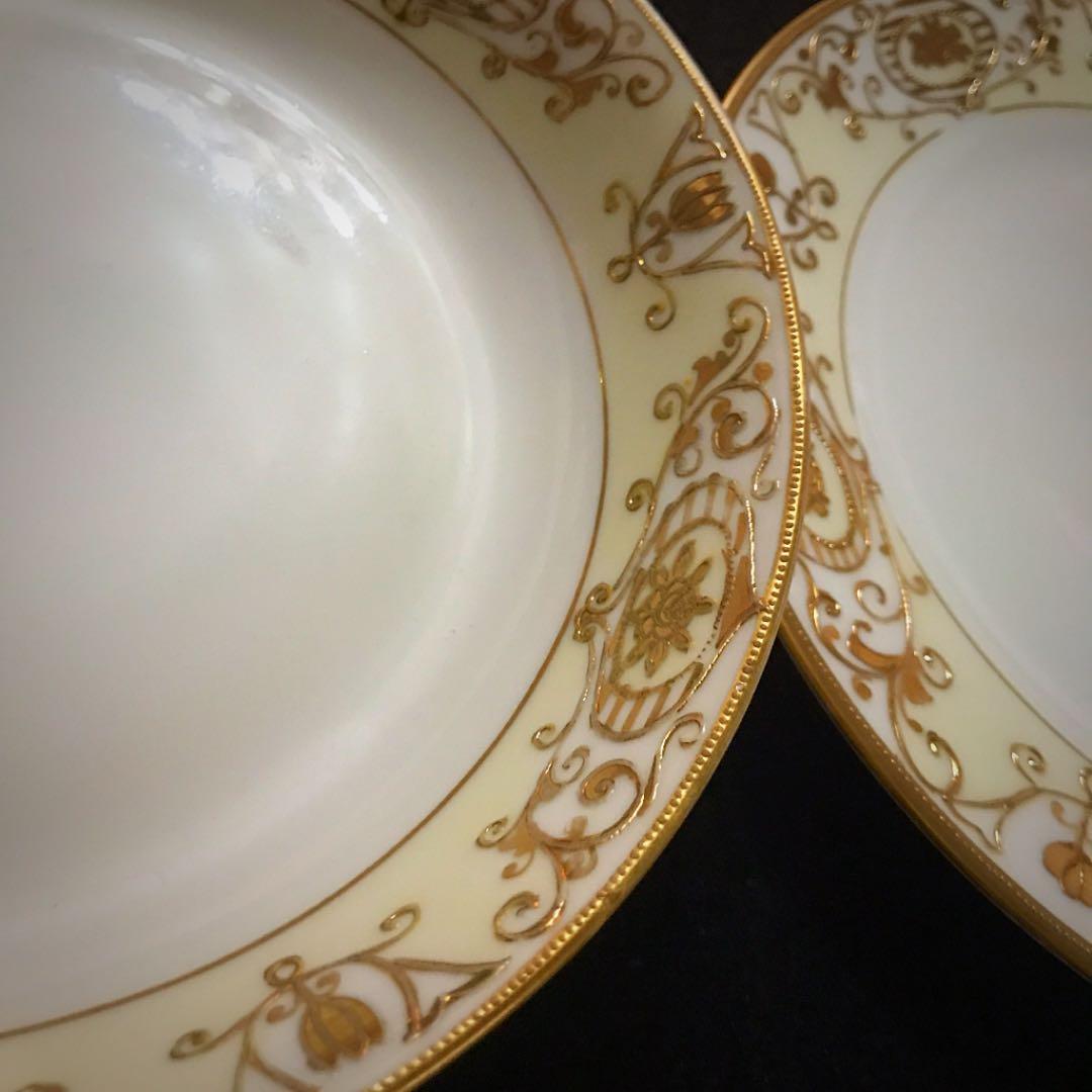 □100年前オールドノリタケ廃盤レア♡ 175番スープ皿&サラダプレート