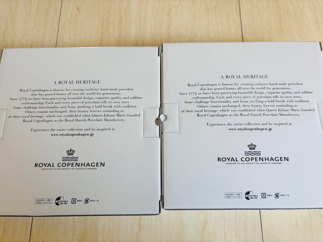 新品ロイヤルコペンハーゲン スクエアディッシュ　4枚
