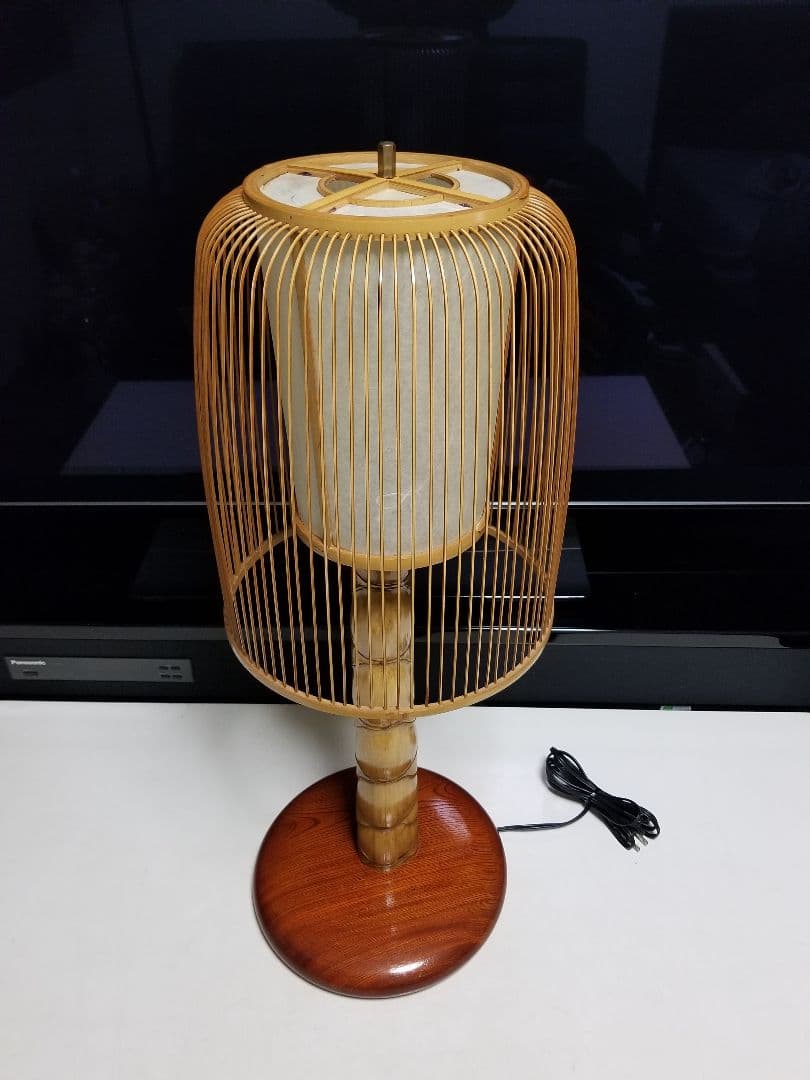 希少 指物 民藝 駿河 竹千筋細工 miyabi andon スタンド ランプ - メルカリ