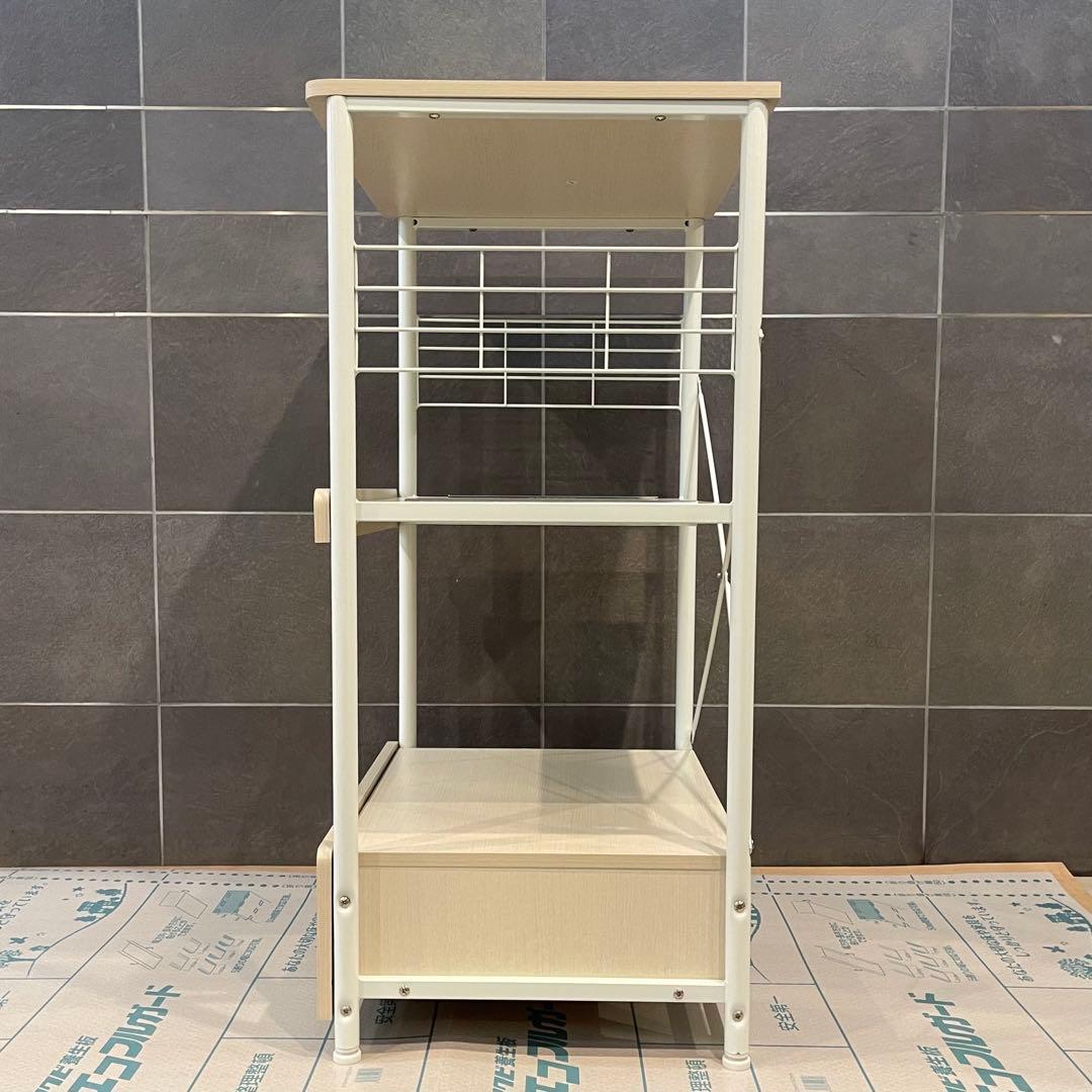 ホワイト 3段オープンシェルフ