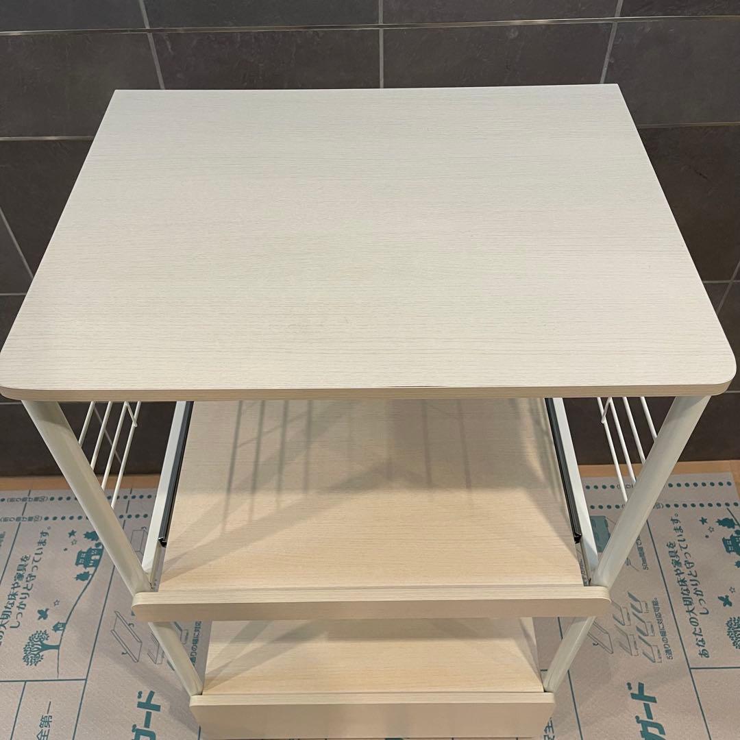 ホワイト 3段オープンシェルフ