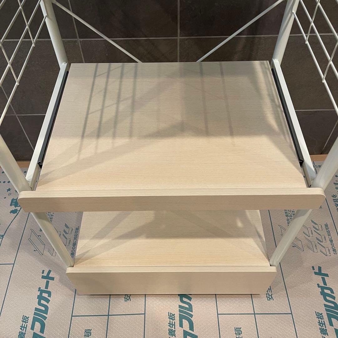 ホワイト 3段オープンシェルフ