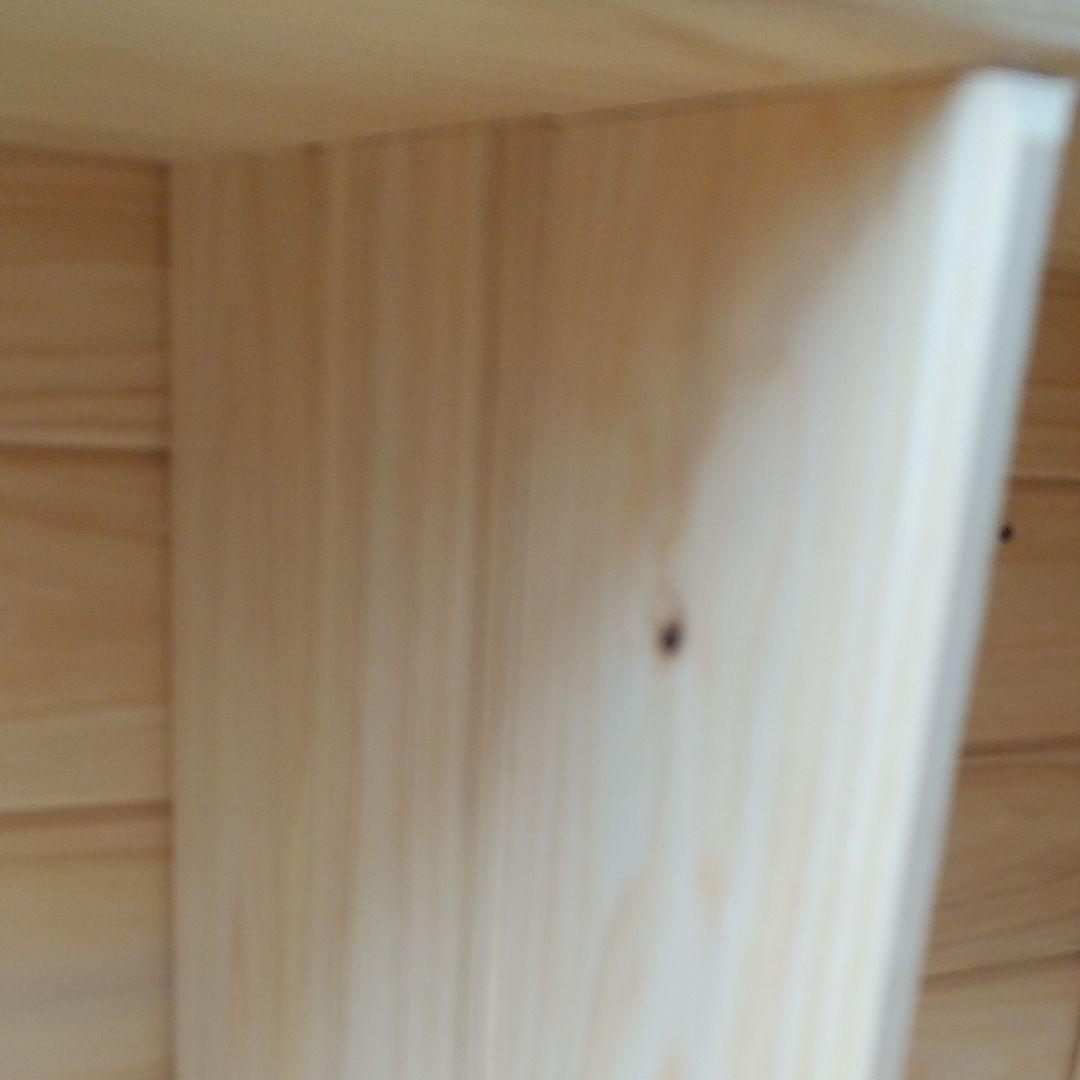 orange　絵本棚収納ボックス付き　ベンチボックス　ひのき